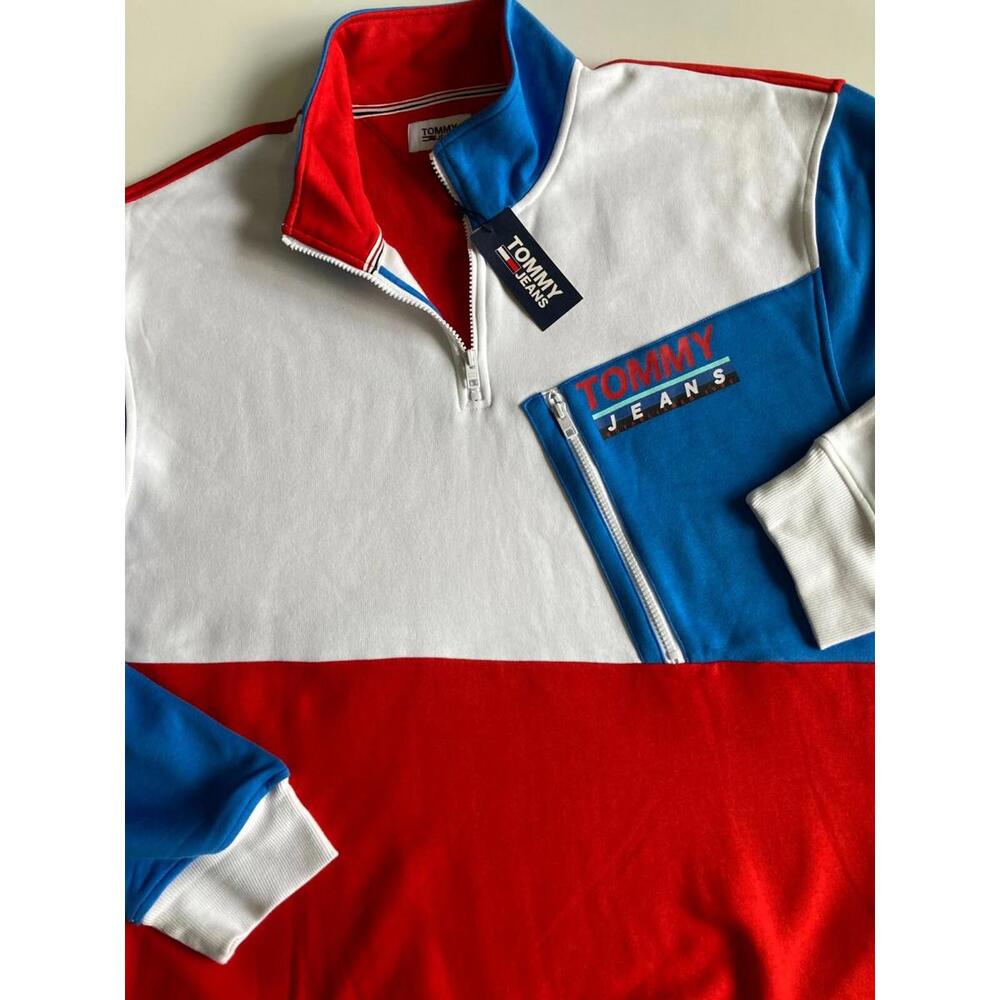 Tommy Hilfiger $99 Quarter 1/4 Zip Mock Neck Sweatshirt Sweater Size 3XL - Picture 3 of 5
